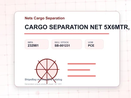 CARGO SEPARATION NET 5X6MTR, COLORED - Nets Cargo Separation - IMPA 232981 - UOM PCE