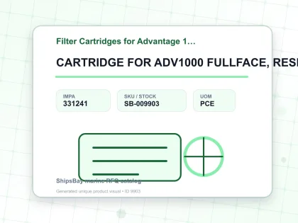 CARTRIDGE FOR ADV1000 FULLFACE, RESPIRATOR TYPE F MSA 802498 - Filter Cartridges for Advantage 1000 - IMPA 331241 - UOM PCE