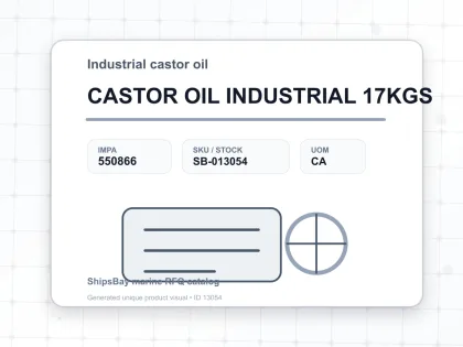CASTOR OIL INDUSTRIAL 17KGS - Industrial castor oil - IMPA 550866 - UOM CA