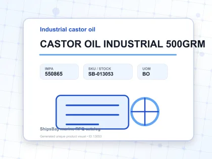 CASTOR OIL INDUSTRIAL 500GRM - Industrial castor oil - IMPA 550865 - UOM BO