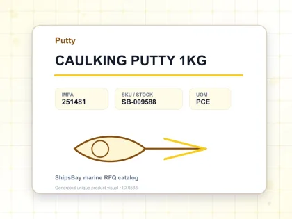 CAULKING PUTTY 1KG - Putty - IMPA 251481 - UOM PCE