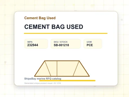 CEMENT BAG USED - Cement Bag Used - IMPA 232944 - UOM PCE