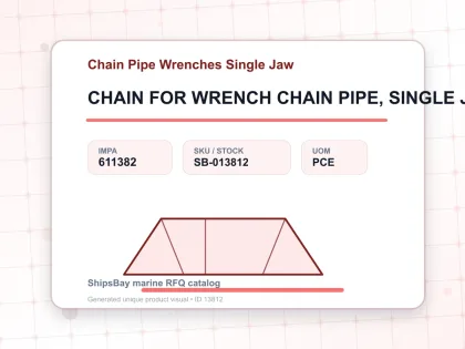 CHAIN FOR WRENCH CHAIN PIPE, SINGLE JAW 14-89MM CAPACITY - Chain Pipe Wrenches Single Jaw - IMPA 611382 - UOM PCE