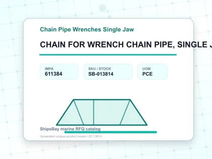 CHAIN FOR WRENCH CHAIN PIPE, SINGLE JAW 25-170MM CAPACITY - Chain Pipe Wrenches Single Jaw - IMPA 611384 - UOM PCE