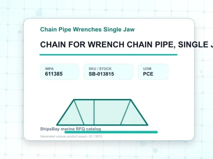 CHAIN FOR WRENCH CHAIN PIPE, SINGLE JAW 34-230MM CAPACITY - Chain Pipe Wrenches Single Jaw - IMPA 611385 - UOM PCE