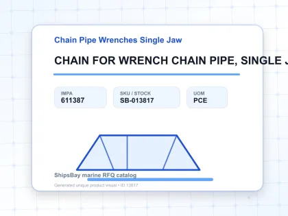 CHAIN FOR WRENCH CHAIN PIPE, SINGLE JAW 35-320MM CAPACITY - Chain Pipe Wrenches Single Jaw - IMPA 611387 - UOM PCE
