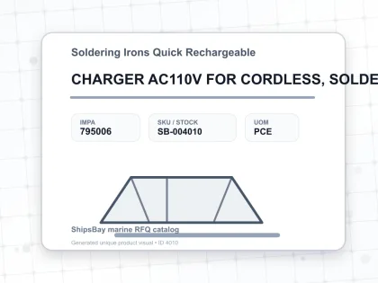 CHARGER AC110V FOR CORDLESS, SOLDERING IRON #7800 - Soldering Irons Quick Rechargeable - IMPA 795006 - UOM PCE