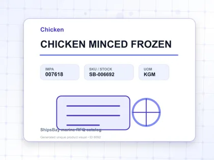 CHICKEN MINCED FROZEN - Chicken - IMPA 007618 - UOM KGM