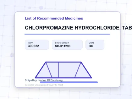 CHLORPROMAZINE HYDROCHLORIDE, TABLET 25MG 20'S - List of Recommended Medicines - IMPA 390622 - UOM BO