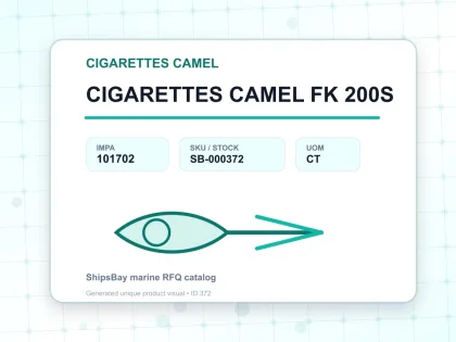 CIGARETTES CAMEL FK 200S - CIGARETTES CAMEL - IMPA 101702 - UOM CT