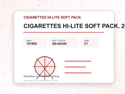 CIGARETTES HI-LITE SOFT PACK, 200S - CIGARETTES HI-LITE SOFT PACK - IMPA 101902 - UOM CT