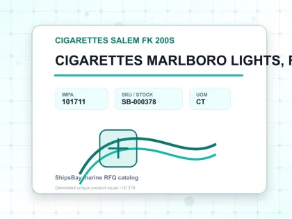 CIGARETTES MARLBORO LIGHTS, FK 200S - CIGARETTES SALEM FK 200S - IMPA 101711 - UOM CT