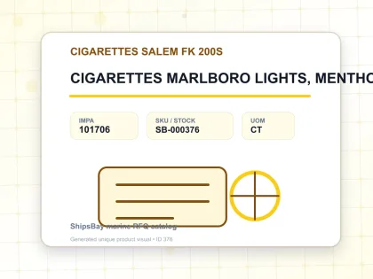 CIGARETTES MARLBORO LIGHTS, MENTHOL KS BOX - CIGARETTES SALEM FK 200S - IMPA 101706 - UOM CT
