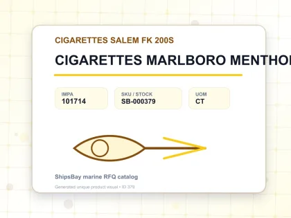 CIGARETTES MARLBORO MENTHOL, KS BOX - CIGARETTES SALEM FK 200S - IMPA 101714 - UOM CT