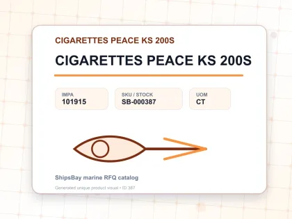 CIGARETTES PEACE KS 200S - CIGARETTES PEACE KS 200S - IMPA 101915 - UOM CT