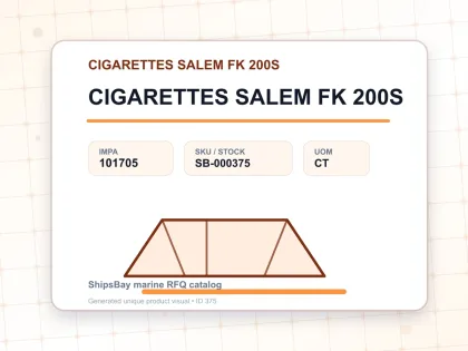 CIGARETTES SALEM FK 200S - CIGARETTES SALEM FK 200S - IMPA 101705 - UOM CT