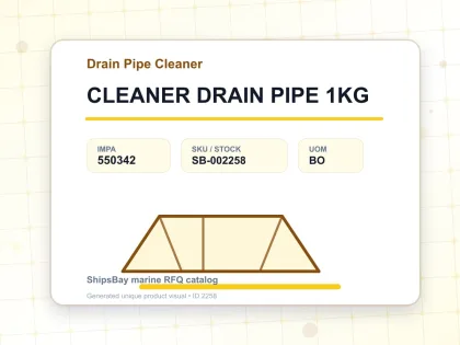 CLEANER DRAIN PIPE 1KG - Drain Pipe Cleaner - IMPA 550342 - UOM BO