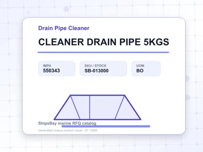 CLEANER DRAIN PIPE 5KGS - Drain Pipe Cleaner - IMPA 550343 - UOM BO
