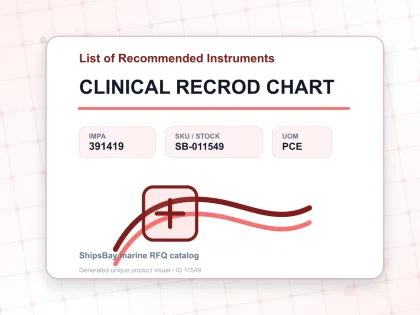 CLINICAL RECROD CHART - List of Recommended Instruments - IMPA 391419 - UOM PCE