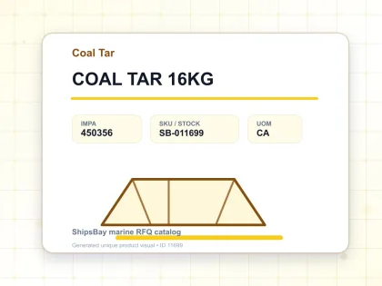 COAL TAR 16KG - Coal Tar - IMPA 450356 - UOM CA