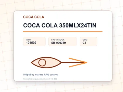 COCA COLA 350MLX24TIN - COCA COLA - IMPA 101502 - UOM CT