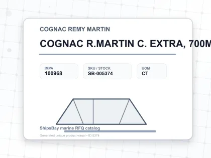 COGNAC R.MARTIN C. EXTRA, 700MLX6BTL - COGNAC REMY MARTIN - IMPA 100968 - UOM CT