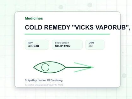 COLD REMEDY "VICKS VAPORUB", 40GRM - Medicines - IMPA 390238 - UOM JR