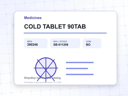 COLD TABLET 90TAB - Medicines - IMPA 390246 - UOM BO