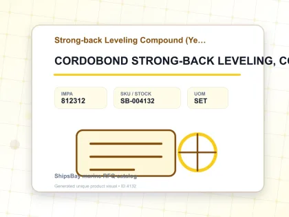 CORDOBOND STRONG-BACK LEVELING, COMPOUND 453GRM - Strong-back Leveling Compound (Yellow) - IMPA 812312 - UOM SET