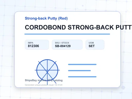 CORDOBOND STRONG-BACK PUTTY, 226GRM - Strong-back Putty (Red) - IMPA 812306 - UOM SET