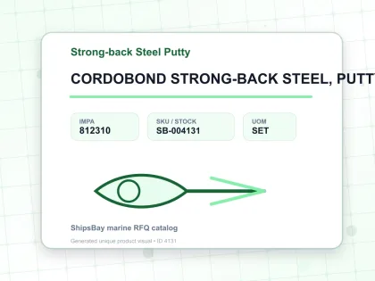 CORDOBOND STRONG-BACK STEEL, PUTTY 453GRM - Strong-back Steel Putty - IMPA 812310 - UOM SET