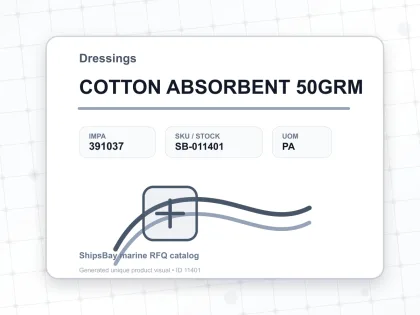 COTTON ABSORBENT 50GRM - Dressings - IMPA 391037 - UOM PA
