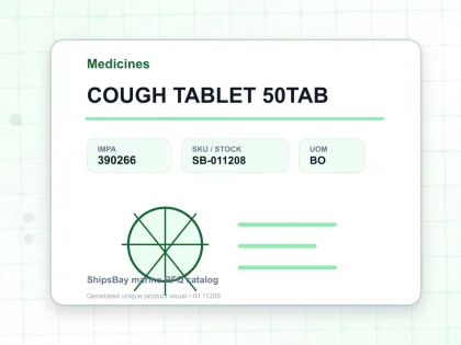 COUGH TABLET 50TAB - Medicines - IMPA 390266 - UOM BO
