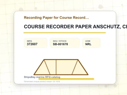 COURSE RECORDER PAPER ANSCHUTZ, CHART#104-06.01-3 - Recording Paper for Course Recorder - IMPA 372607 - UOM NRL