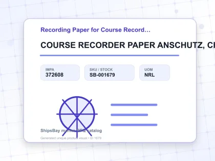 COURSE RECORDER PAPER ANSCHUTZ, CHART#104-07.01-3 - Recording Paper for Course Recorder - IMPA 372608 - UOM NRL