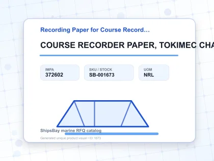 COURSE RECORDER PAPER, TOKIMEC CHART #120103310 - Recording Paper for Course Recorder - IMPA 372602 - UOM NRL