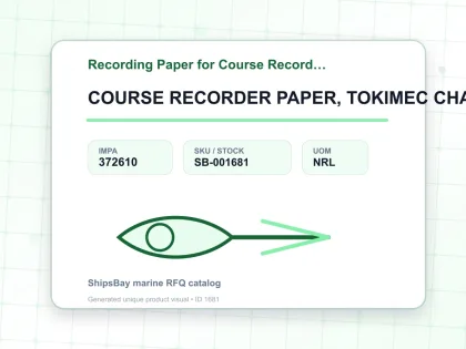 COURSE RECORDER PAPER, TOKIMEC CHART #120103570 - Recording Paper for Course Recorder - IMPA 372610 - UOM NRL