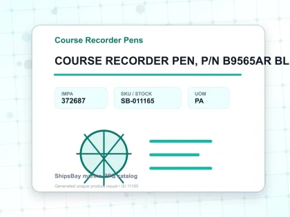 COURSE RECORDER PEN, P/N B9565AR BLUE 3'S - Course Recorder Pens - IMPA 372687 - UOM PA
