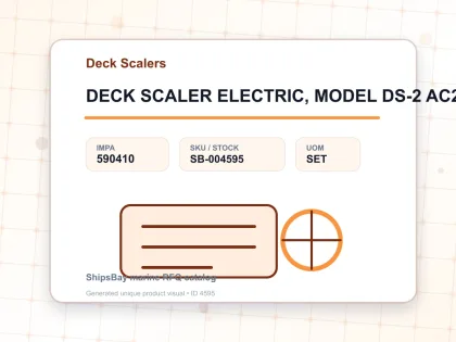 DECK SCALER ELECTRIC, MODEL DS-2 AC220V - Deck Scalers - IMPA 590410 - UOM SET