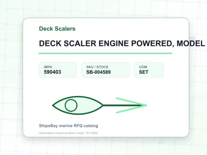 DECK SCALER ENGINE POWERED, MODEL S-12 - Deck Scalers - IMPA 590403 - UOM SET