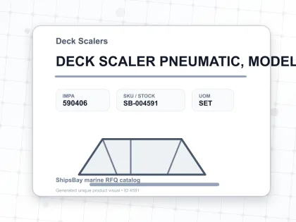 DECK SCALER PNEUMATIC, MODEL MOA - Deck Scalers - IMPA 590406 - UOM SET