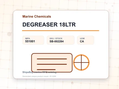 DEGREASER 18LTR - Marine Chemicals - IMPA 551001 - UOM CA