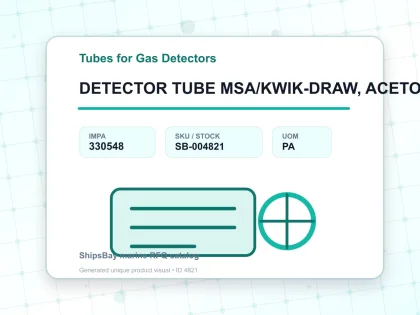 DETECTOR TUBE MSA/KWIK-DRAW, ACETONE 10 PCS - Tubes for Gas Detectors - IMPA 330548 - UOM PA