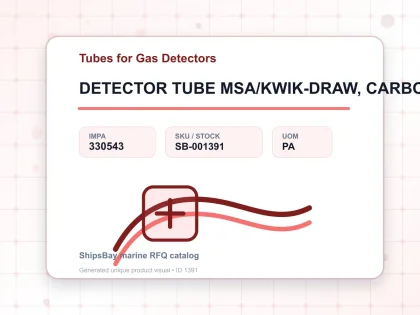 DETECTOR TUBE MSA/KWIK-DRAW, CARBON DIOXIDE 10 PCS - Tubes for Gas Detectors - IMPA 330543 - UOM PA