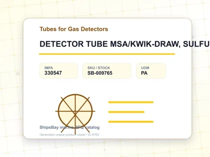 DETECTOR TUBE MSA/KWIK-DRAW, SULFUR DIOXIDE 10 PCS - Tubes for Gas Detectors - IMPA 330547 - UOM PA