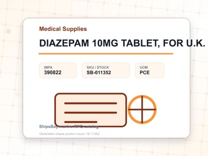 DIAZEPAM 10MG TABLET, FOR U.K. SHIPS - Medical Supplies - IMPA 390822 - UOM PCE