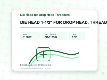 DIE HEAD 1-1/2" FOR DROP HEAD, THREADER RIDGID #12-R - Die Head for Drop Head Threaders - IMPA 616637 - UOM PCE