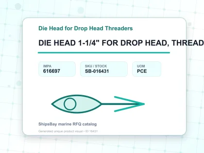 DIE HEAD 1-1/4" FOR DROP HEAD, THREADER RIDGID #R-200 - Die Head for Drop Head Threaders - IMPA 616697 - UOM PCE