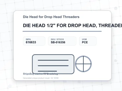 DIE HEAD 1/2" FOR DROP HEAD, THREADER RIDGID #12-R - Die Head for Drop Head Threaders - IMPA 616633 - UOM PCE