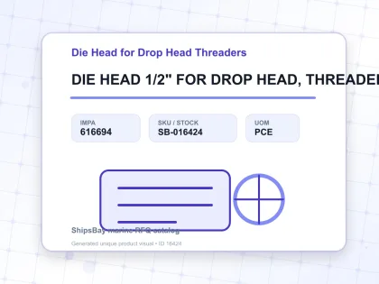 DIE HEAD 1/2" FOR DROP HEAD, THREADER RIDGID #R-200 - Die Head for Drop Head Threaders - IMPA 616694 - UOM PCE